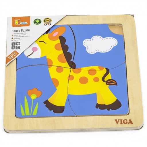 Viga 51319 Puzzle na podložke - Žirafa