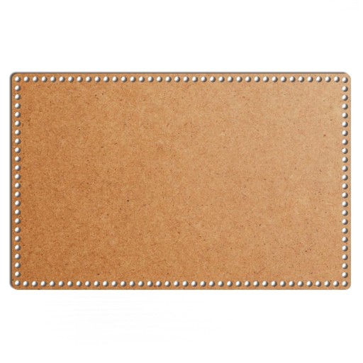 šedý základný košík dno 37x58cm HDF obdĺžnik