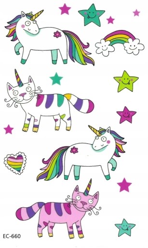 Umývateľné tetovanie pre deti UNICORN EC660