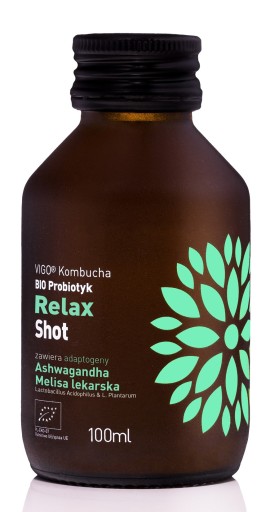 Šot Kombucha Relax Bezlepkový Bio 100 Ml - VIGO
