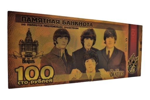 Krásna zberateľská bankovka Johna Lennona Beatles