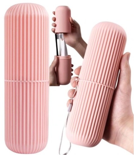 CASE CONTAINER TRAVEL Organizer na zubnú kefku, zubnú pastu, CLIpper, ružový