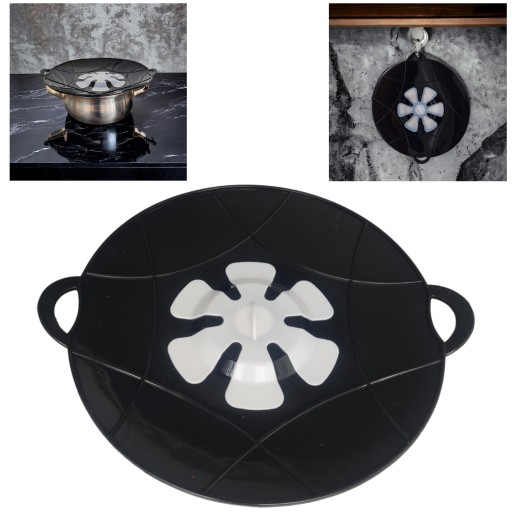 Silikónová pokrievka na hrnce, pokrievka proti varu, 22 cm