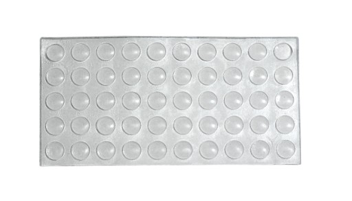 Nárazník silikónový tlmič 7x1,5mm 50 ks