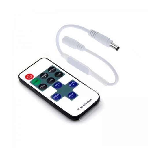 MINI RF STMIEVAČ 12V 72W + DIAĽKOVÉ OVLÁDANIE na LED pás