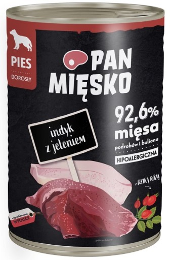 Panvica Mäso pre psov Morka s jeleňom 400g