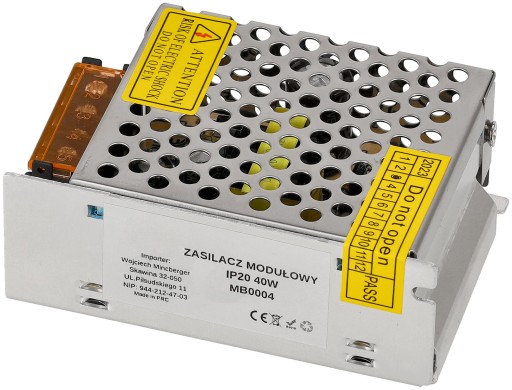 Modulárny LED zdroj pre 3,3A 40W 12V pásiky