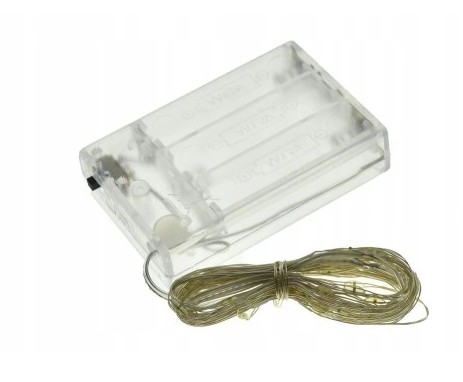 Svetielka na vianočný stromček micro LED svetielka na ozdoby 2m 20 LED teplá biela