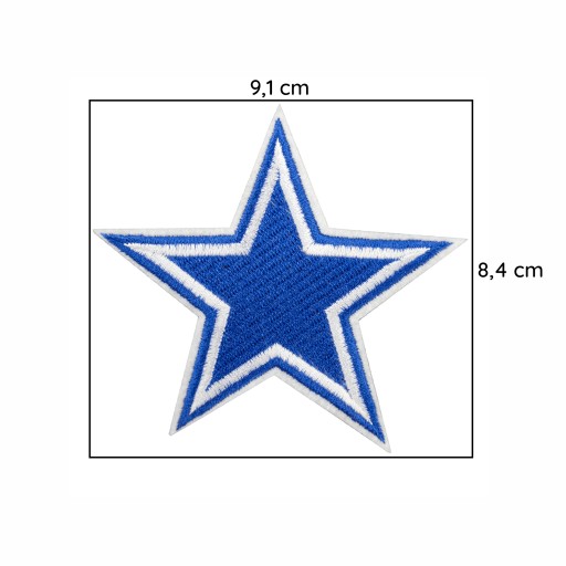Nažehľovacia termo náplasť Blue Star Star
