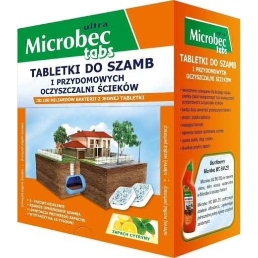 Enzýmový prípravok Microbec Ultra pre septiky - 1 tableta