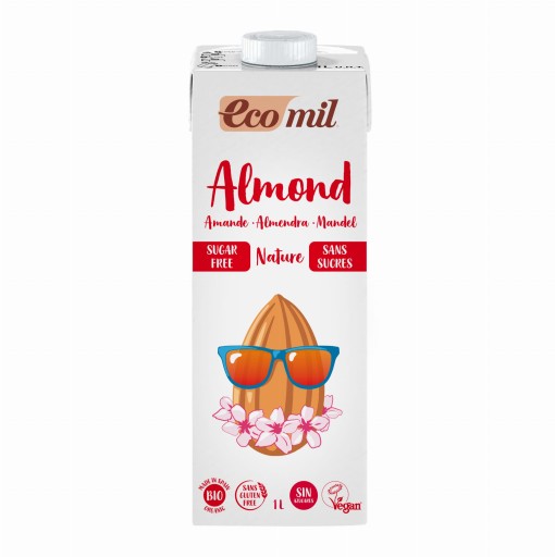 Mandľový nápoj bez cukru BIO 1l Ecomil