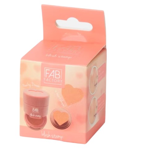 Tekutá lícenka s pečiatkou aplikátora na make-up Fab Factory Heart 6,5g