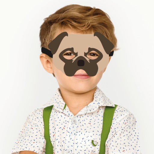 PLSTENÁ MASKA PSA ŠATY PRE DETI PP