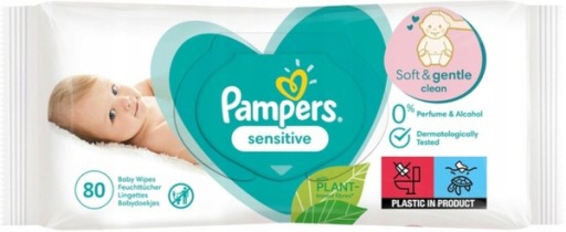 PAMPERS VLHČENÉ Utierky 80 ks CITLIVÉ