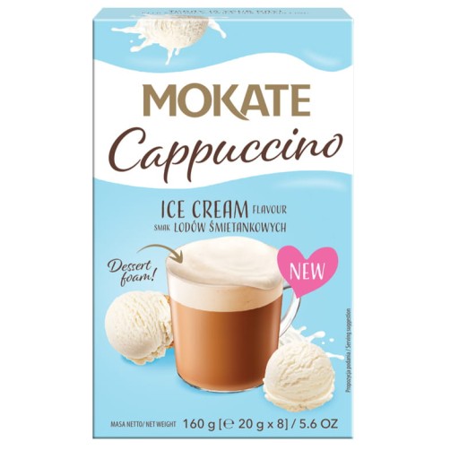 Mokate Cappuccino Cream 20gx8 kartón