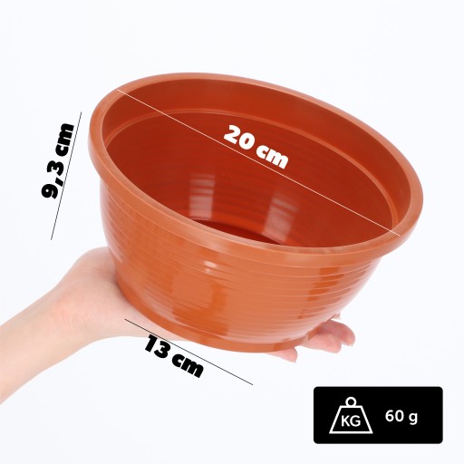CINTORINOVÁ MISKA PLASTOVÝ NÁHROBOK CINTORÍNSKÝ KVETINÁČ 20cm