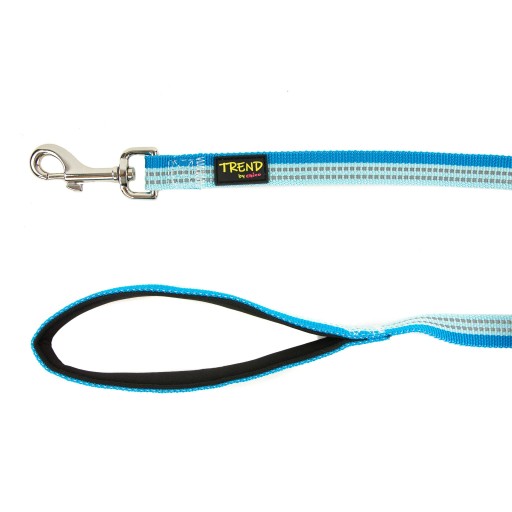 Reflexné vodítko pre psa TREND STRIPE 20mm Modré