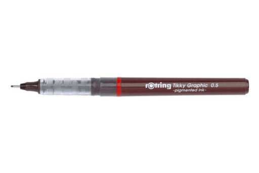ROTRING TIKKY GRAFICKÁ ÚPRAVA PENTER 0,50MM ČIERNA