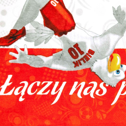 PONČO UTERÁK S KAPÚČOU POĽSKO LEWANDOWSKI OROL 120 x 60 cm