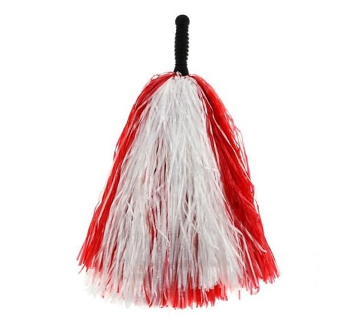 PONÚK TANEČNICE CHEERLEADER, BIELY A ČERVENÝ