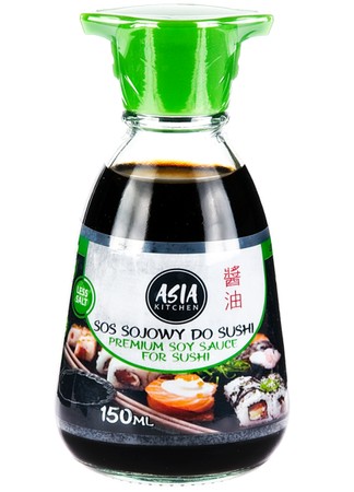 Premium Light sójová omáčka na sushi, menej soli, 150 ml