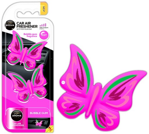 Osviežovač vzduchu Aroma Car BUTTERFLY Butterflies Bubble Gum