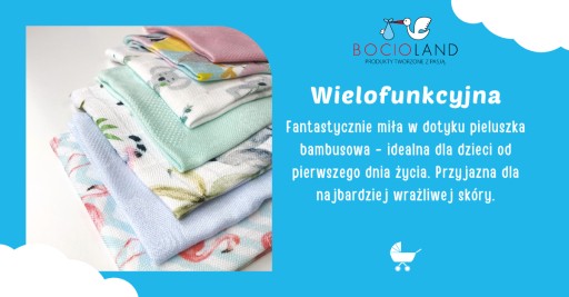 Bocioland BAMBOO PLIENKA 30x30 ULEWAJKA mini plienka Alpaka