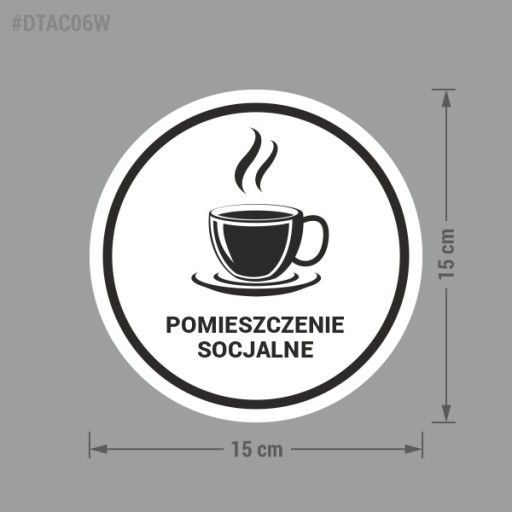 Spoločenská miestnosť - nálepka 15x15