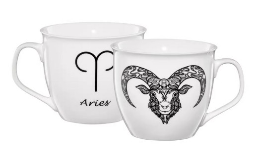 Porcelánový hrnček Zodiac 550 ml Aries AMBITION
