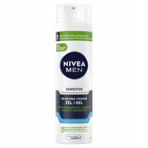 NIVEA MEN SENSITIVE Gél na holenie pre mužov, jemný a upokojujúci, 200 ml