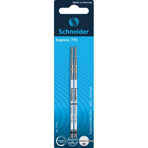 SCHNEIDER 775 M náplň do pera, 2 ks, čierna
