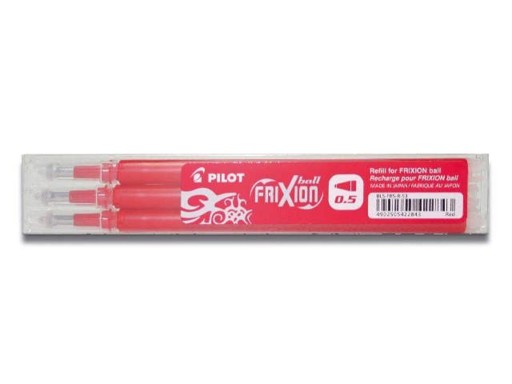 Náplň PILOT Frixion 0,5, zmazateľná, červená, 1 ks