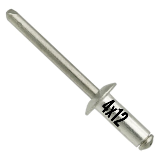 NEREZOVÝ Slepý nit A2/A2 NEREZ 4x12mm - 50 KS
