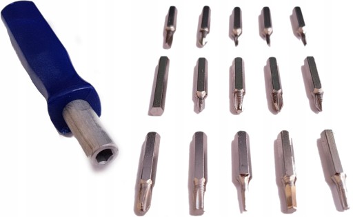 SADA PRESNÝCH SKRUTKOVACÍCH BITOV TORX 16 kusov
