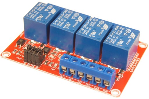 Reléový modul 4 kanály s opt 12V 10A 250V