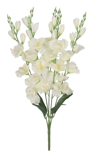 KYTICA Z Gladiolov, Gladiolus, 5 Vetiev, Dekorácia, Umelé Kvety, Smotana, Gladioly