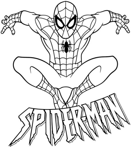 Omaľovánka SPIDERMAN! VEĽKÁ XXL A4 128 STRÁN! - 256 TÉM! + NÁLEPKY