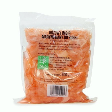 RUŽOVÝ MARINOVANÝ ZÁZVOR NA SUSHI (200G)
