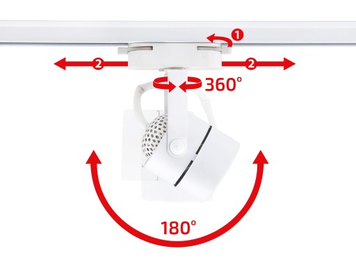 Halogénové koľajnicové svietidlo GU10 Tuba Spot Lamp