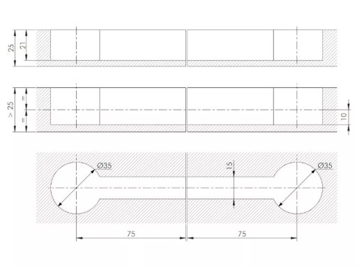 QUICK konektor na pripojenie pracovnej dosky, skrutka 8x150mm L150 Fi-35 Italiana set
