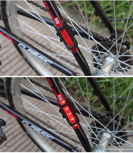 OSVETLENIE BICYKLA ZADNÉ ČERVENÉ LED ZADNÉ VAROVNÉ SVETLO USB