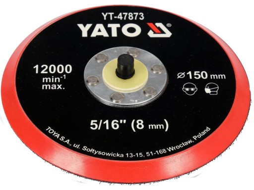 YATO LEŠTIACA TANIEČKA 150MM DISK SO VELCRO, 5/16''