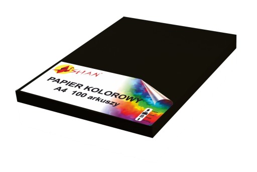 Farebný papier A4 100g čierny 100 listov