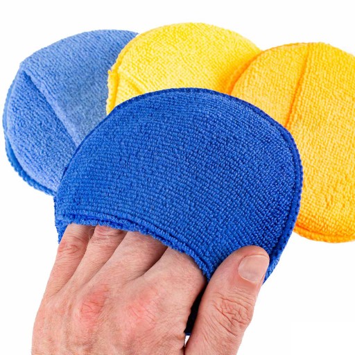 Mikrovláknový špongiový aplikátor do auta, 4 ks