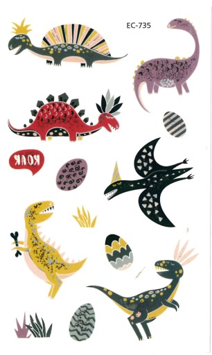 Umývateľné tetovanie pre deti DINOSAURS EC735