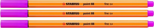 Jemná linka Stabilo Point 88, ružová x 3 kusy
