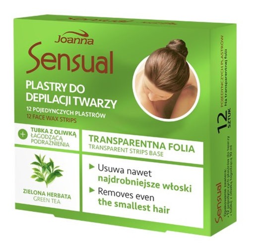 Depilačné náplasti na tvár so zeleným čajom Joanna