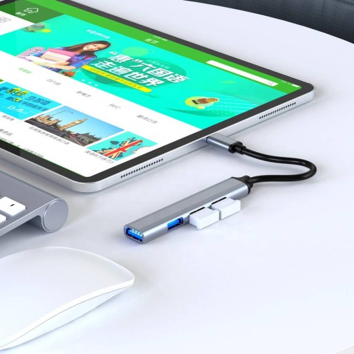 ADAPTÉR ROZDEĽOVAČ ADAPTÉROVÝ ROZBOČOVAČ USB-C 3.1 OTG 4x USB-A