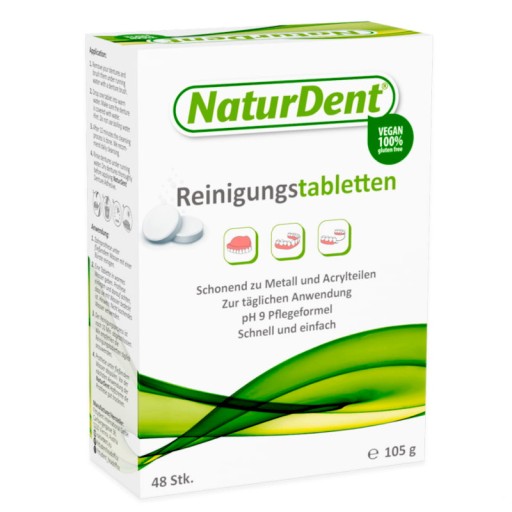 NaturDent tablety na čistenie zubných protéz