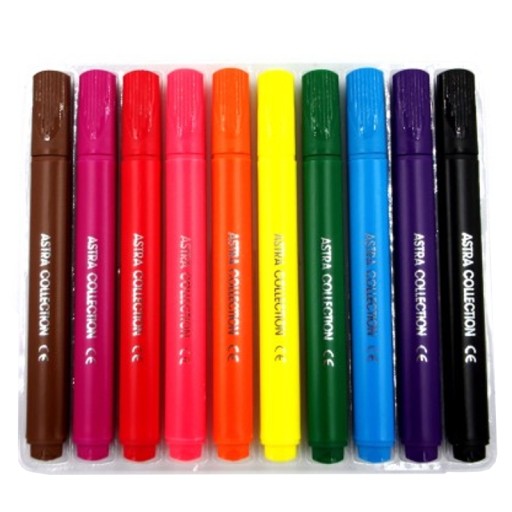 Trojuholníkové značkovače Astra 10 Color Jumbo